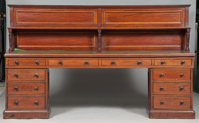 Lot 305 - Mahogany Long Counter/Desk 19th Century Height...