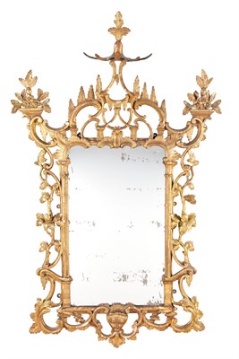 Lot 399 - Irish George III Giltwood Mirror By John...