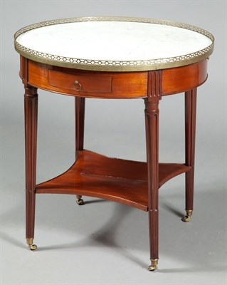Lot 394 - Louis XVI Brass-Mounted Mahogany Bouillotte...