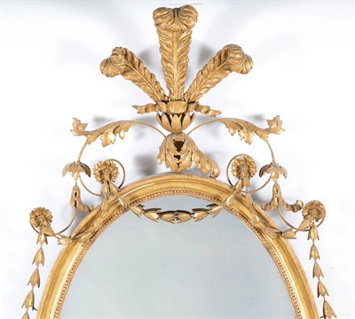 Lot 396 - Pair of George III Giltwood and Gesso Oval...