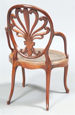 Lot 398 - George III Satinwood Open Armchair Attributed...