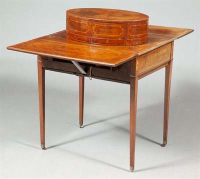 Lot 391 - George III Inlaid Mahogany Harlequin Pembroke...