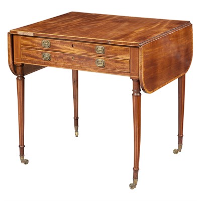 Lot 390 - George III Tulipwod-Inlaid Mahogany Games...