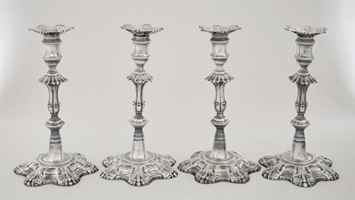 Lot 268 - Set of Four George II Sterling Silver...