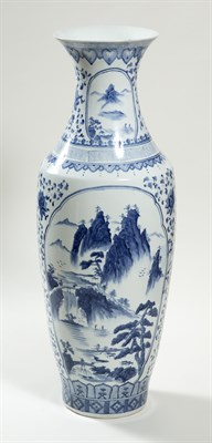 Lot 278 - Chinese Blue and White Porcelain Vase Modern...