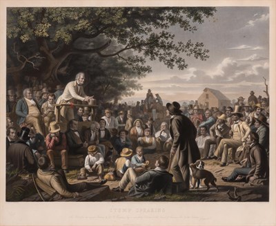 Lot 107 - After George Caleb Bingham STUMP SPEAKING (B....