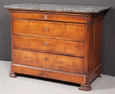 Lot 292 - Restauration Mahogany Commode With marble top....