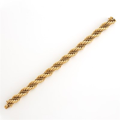 Lot 2082 - Braided Gold Bracelet