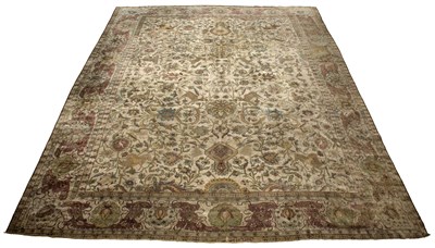 Lot 397 - Silk Kashan Carpet Central Persia, first...