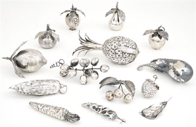 Lot 278 - Group of Continental Silver Fruit and...