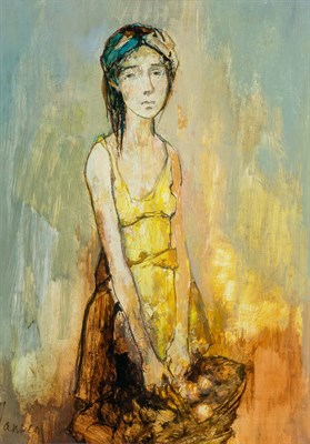 Lot 62 - Jean Jansem French, 1920-2013 Young Girl...