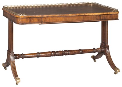 Lot 559 - George IV Mahogany and Brass-Mounted Writing...