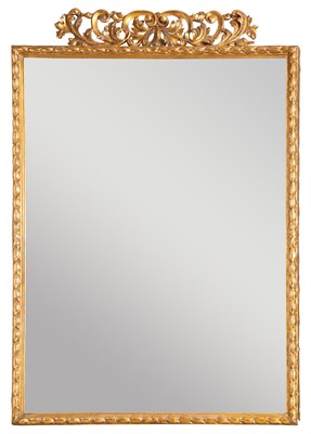 Lot 263 - Neoclassical Style Giltwood Overmantel Mirror...