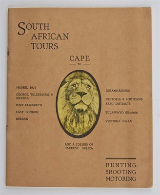Lot 372 - [TOURISM] South African Tours. Hunting,...