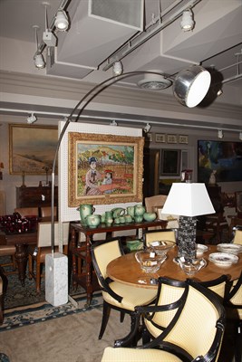 Lot 418 - Stainless Steel, Aluminum and Marble Arco...