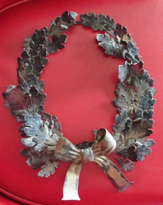 Lot 270 - Danish Silver Wreath F. Hingelberg, 20th...