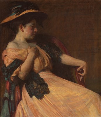 Lot 66 - Thomas Anshutz American, 1851-1912 Portrait of...