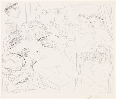 Lot 116 - Pablo Picasso (1881-1973) MINOTAURE CARESSANT...