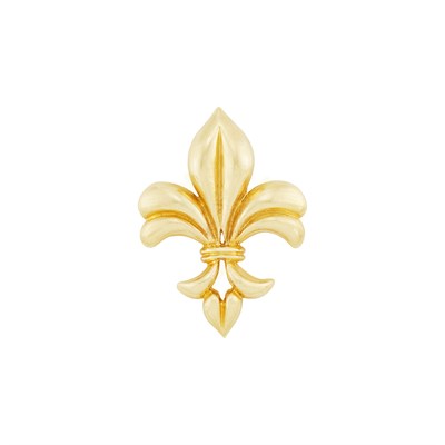 Lot 4 - Gold Fleur-de-Lys Pendant-Brooch