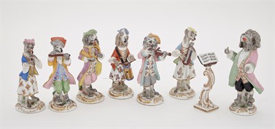 Lot 387 - Paris Porcelain Dog Band 20th century...