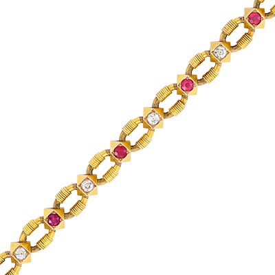 Lot 157 - Fabergé Jeweled Gold Bracelet Workmaster Oscar...