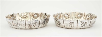 Lot 102 - Pair of George III Sterling Silver-Gilt Bowls...