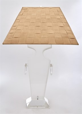 Lot 489 - Pair of Acrylic Vasiform Lamps Height 20 5/8...