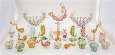 Lot 441 - Group of Italian Glass Table Articles...