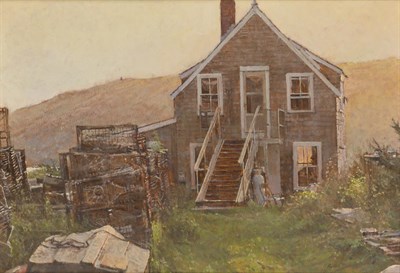 Lot 66 - Peter Poskas American, b. 1939 Lobster Traps...