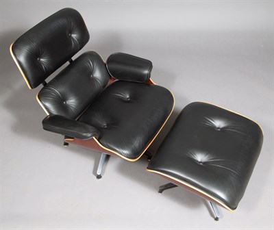 Lot 352 - Charles and Ray Eames Palisander and Leather...