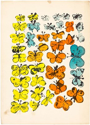 Lot 152 - Andy Warhol HAPPY BUTTERFLY DAY; MERRY...