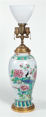 Lot 354 - Chinese Export Famille Rose Porcelain and Gilt-...