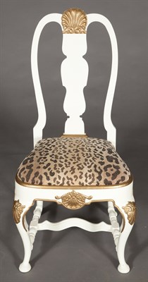 Lot 384 - Set of Eight Continental Rococo Style Painted...