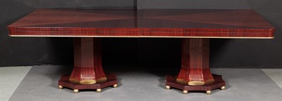 Lot 323 - Art Moderne Style Mahogany Extension Dining...