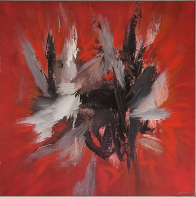 Lot 59 - Kees Van Dyk b. 1917 Red, 1963 Signed Kees Van...