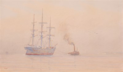 Lot 34 - Alma Burlton Cull English, 1880-1931 Ship at...