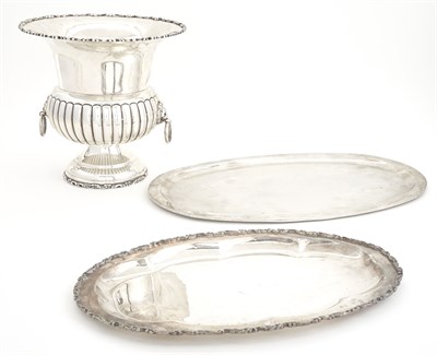 Lot 267 - Two Mexican Sterling Silver Trays; Together...