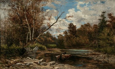 Lot 25 - Edmund Darch Lewis American, 1835-1901 Forest...