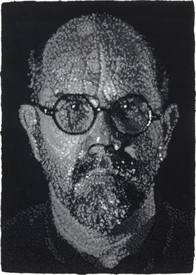 Lot 186 - Chuck Close (b. 1940) SELF PORTRAIT-PULP...
