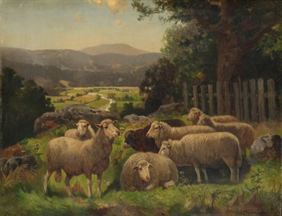 Lot 77 - Scott Leighton American, 1849-1898 The Flock...