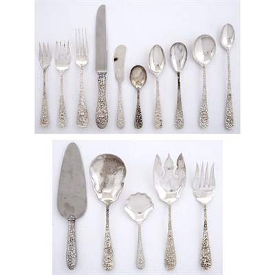 Lot 325 - Stieff Sterling Silver Repousse Pattern...