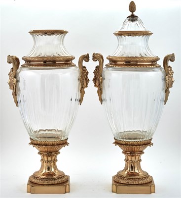 Lot 208 - Pair of Neoclassical Style Gilt-Metal Mounted...