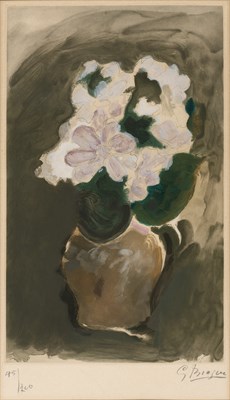 Lot 18 - After Georges Braque BOUQUET DANS UN VASE (NOT...