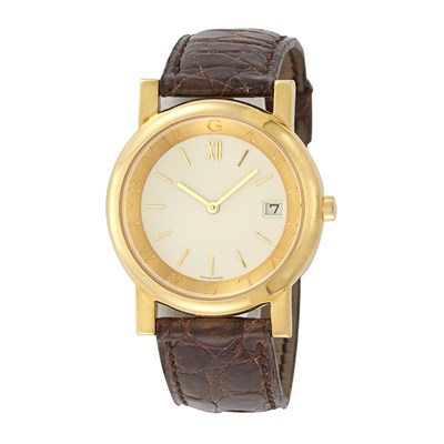 Lot 1611 - Gold Wristwatch, Bulgari