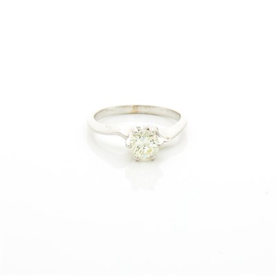 Lot 1113 - White Gold and Diamond Ring