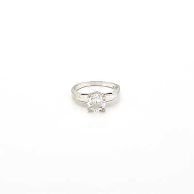 Lot 1306 - White Gold and Diamond Ring