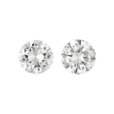 Lot 211 - Pair of Diamond Stud Earrings