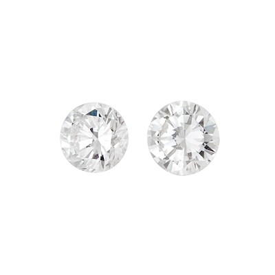 Lot 506 - Pair of Diamond Stud Earrings