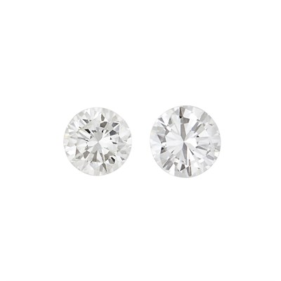 Lot 238 - Pair of Diamond Stud Earrings