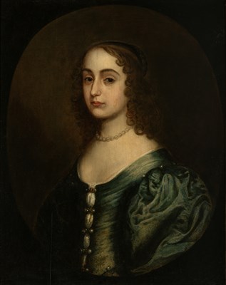 Lot 7 - Attributed to Daniel Mytens A Lady Wearing a...